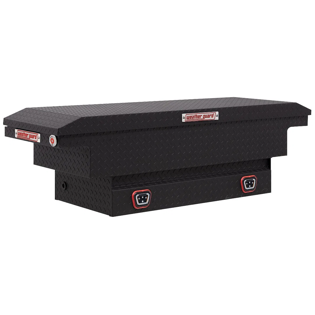 131-52-04 – WEATHERGUARD Tool Box, Crossover Low Profile Single Lid Powder Coated Textured Matte Black Aluminum 20 In...